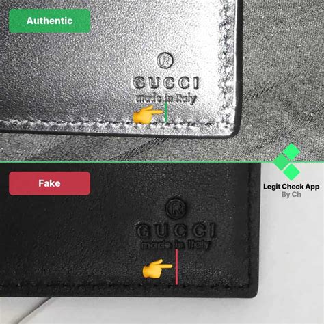 how to spot fake gucci card holder|gucci wallet stitches longer.